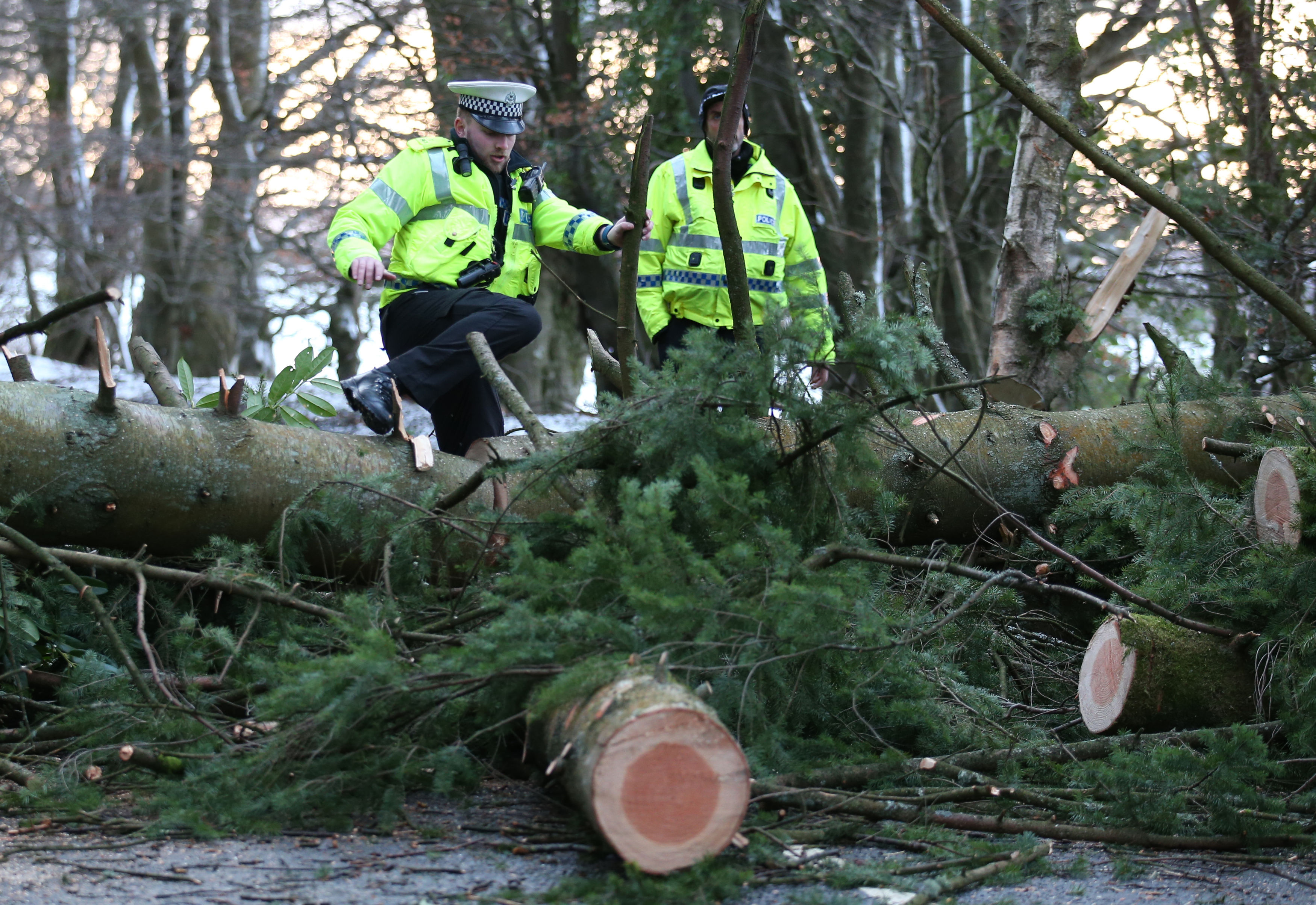 Emergency crews raced to the scene of the smash last night