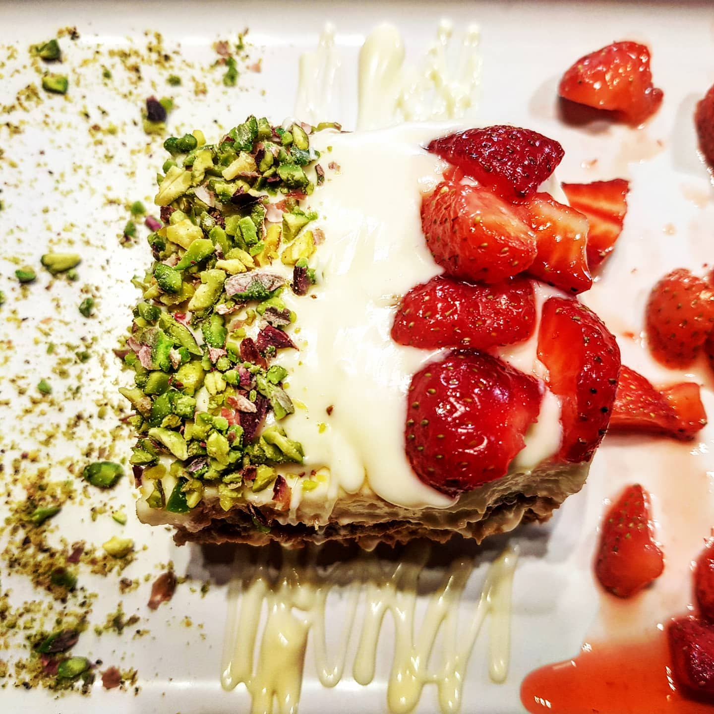 Customers seem to love the pistachio-flavored tiramisu