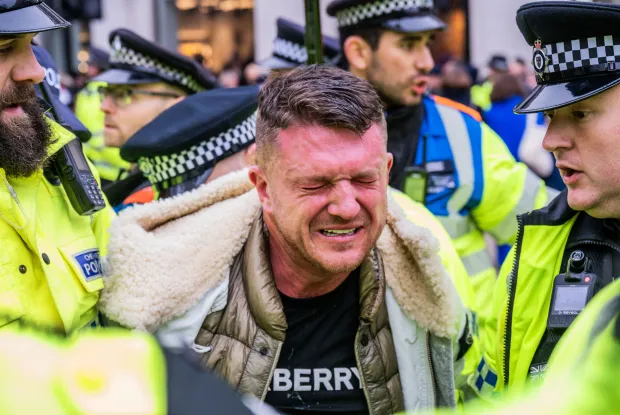 He was arrested at the march in November