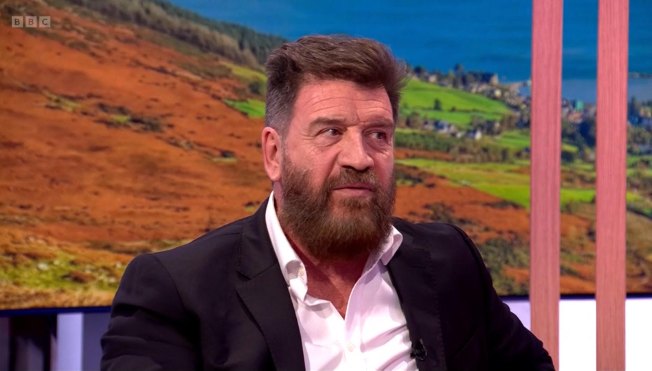 Nick Knowles with a new beard