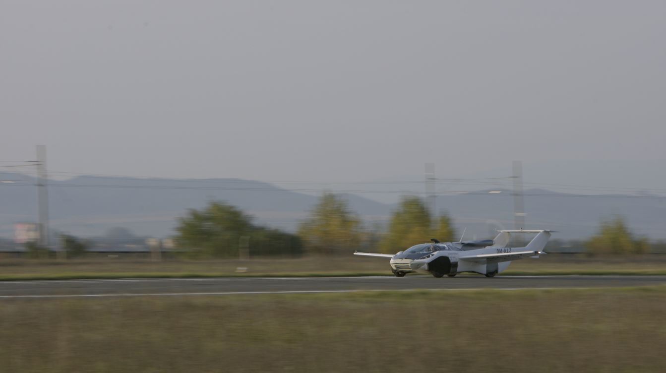 The car is able to take off from one airport and land at a different one